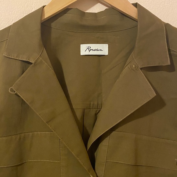 Rowan Fay Utility Camp Shirt Green/Brown Large - Picture 6 of 11